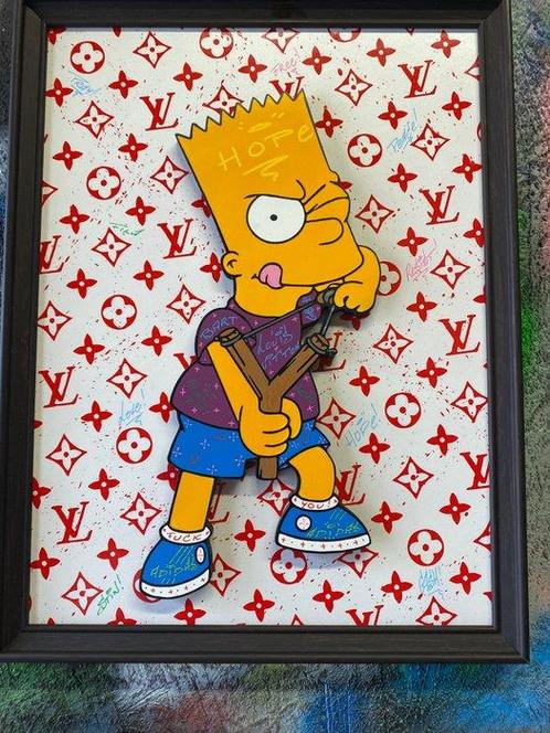 CASH - BART LOUIS VUITTON SLINGSHOT !, Antiek en Kunst, Kunst | Schilderijen | Modern
