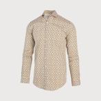 -40% Blue Industry  Blue Industry Navy geel print overhemd |, Verzenden, Nieuw, Geel