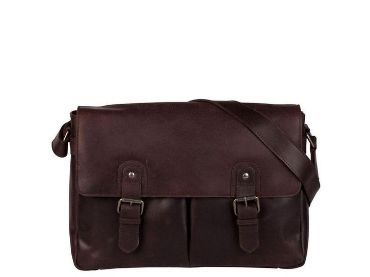 BURKELY Vintage Glenn - Messenger Bag - Hunter leer - Bruin, Sieraden, Tassen en Uiterlijk, Tassen | Schoudertassen, Zo goed als nieuw