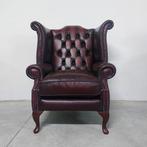 Chesterfield style - Fauteuil - Queen Anne - Leder, Hout -, Antiek en Kunst