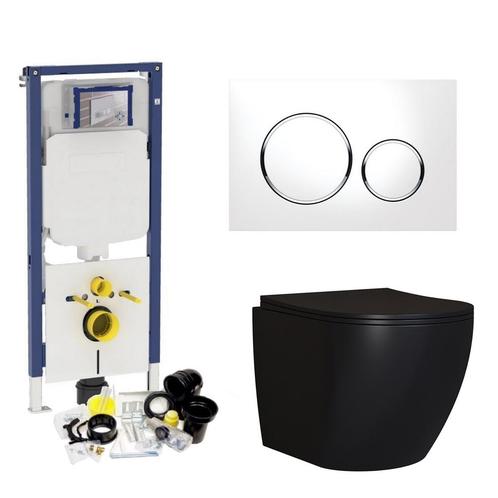 Geberit Sigma 8 (UP720) Toiletset set65 Mudo Rimless Mat, Doe-het-zelf en Verbouw, Sanitair, Ophalen of Verzenden