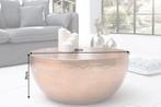 Ronde salontafel ORIENT II 60cm koper metaal aluminium, Huis en Inrichting, Tafels | Salontafels, Ophalen of Verzenden, Nieuw