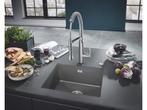 GROHE K500 Composiet Dubbele Spoelbak - 86cm - Inbouw - Met, Verzenden, Zo goed als nieuw