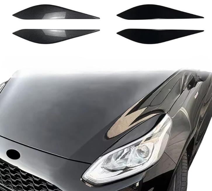 Koplampspoiler | Ford | Fiesta | MK8 17-20 | Glanzend zwart, Auto diversen, Tuning en Styling, Verzenden