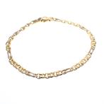 Bicolor gouden infinity schakel armband; Collinea | 21 cm, Sieraden, Tassen en Uiterlijk, Armbanden, Ophalen of Verzenden, Gebruikt