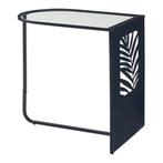 [en.casa] Bijzettafel Ulvik 50x50x35 cm zwart, Huis en Inrichting, Tafels | Bijzettafels, Verzenden, Nieuw