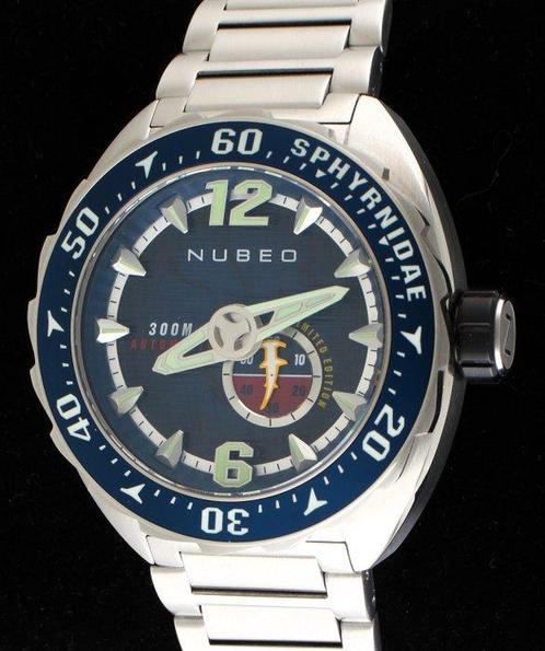 Nubeo - Aurora Blue - Sphyrnidae Automatic - Limited, Sieraden, Tassen en Uiterlijk, Horloges | Heren