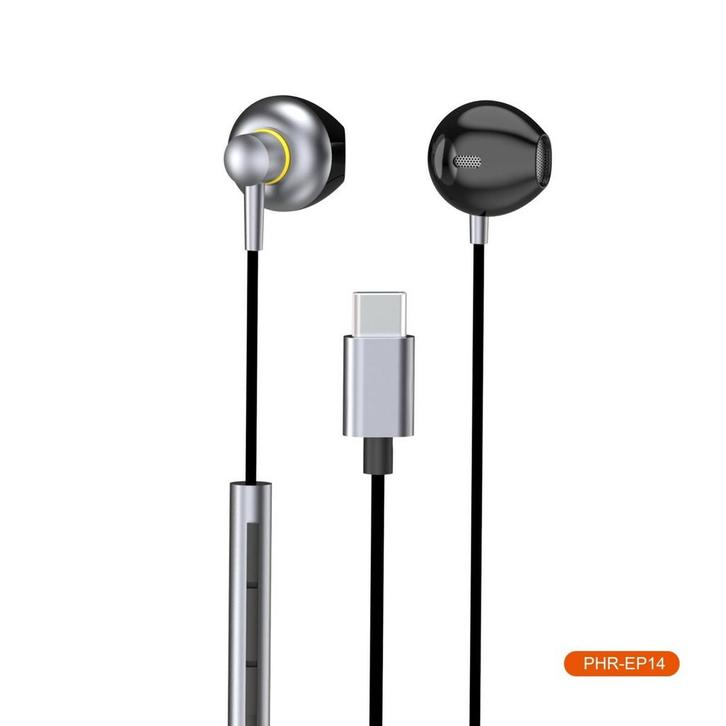 USB-C Oortjes met Draad en Microfoon - Type C EarPhones, Telecommunicatie, Mobiele telefoons | Oordopjes, Ophalen of Verzenden