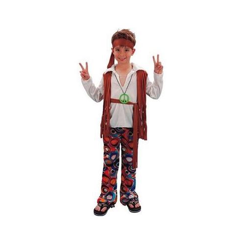 Hippie verkleedoutfit jongens - Jaren 60/ hippie kleding, Kinderen en Baby's, Carnavalskleding en Verkleedspullen, Verzenden