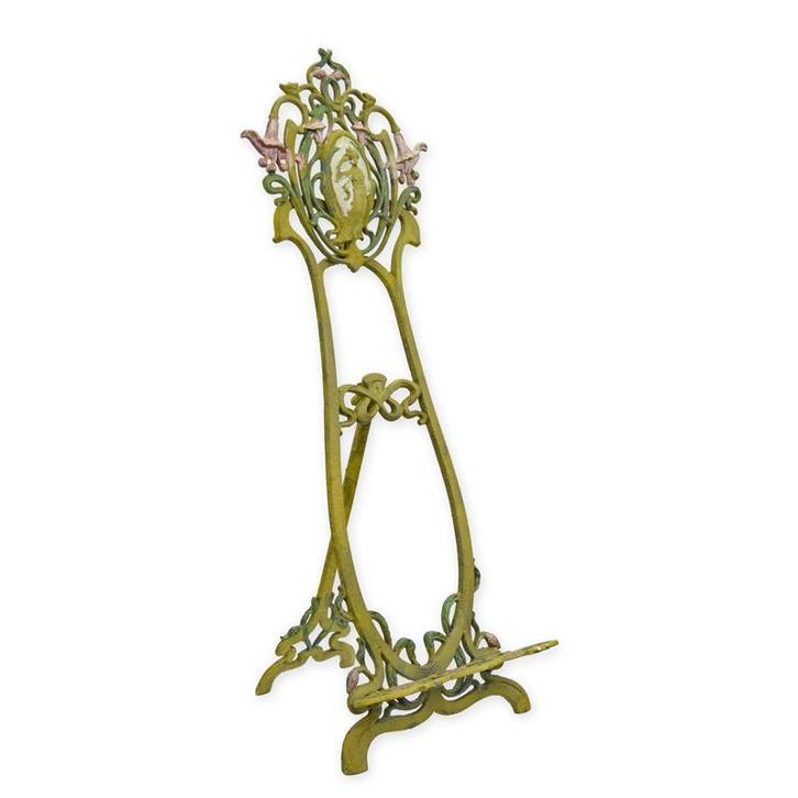 Gietijzeren art nouveau schildersezel (Beeldjes - Decoratie), Antiek en Kunst, Kunst | Beelden en Houtsnijwerken, Verzenden