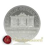 Zilver Wiener Philharmoniker munt 1 troy ounce zilveren munt, Ophalen of Verzenden, Oostenrijk, Losse munt, Zilver