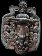 12 Sanni Maske ( Dolos Sanni ) Sri Lanka ( Ceylon) - Hout -