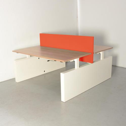 Vepa benchwerkplek, kersen havanna blad, 2x 160 x 80 cm,, Huis en Inrichting, Bureaus, Ophalen of Verzenden