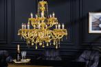 Design kroonluchter CRYSTAL XL 80cm goud 15-armige, Huis en Inrichting, Lampen | Hanglampen, Ophalen of Verzenden, Nieuw