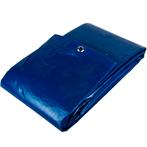 6x10 blauw 100gr afdekzeil met zeilringen - bouwzeil, Doe-het-zelf en Verbouw, Zeil en Folie, Ophalen of Verzenden, Nieuw, 15 m² of meer
