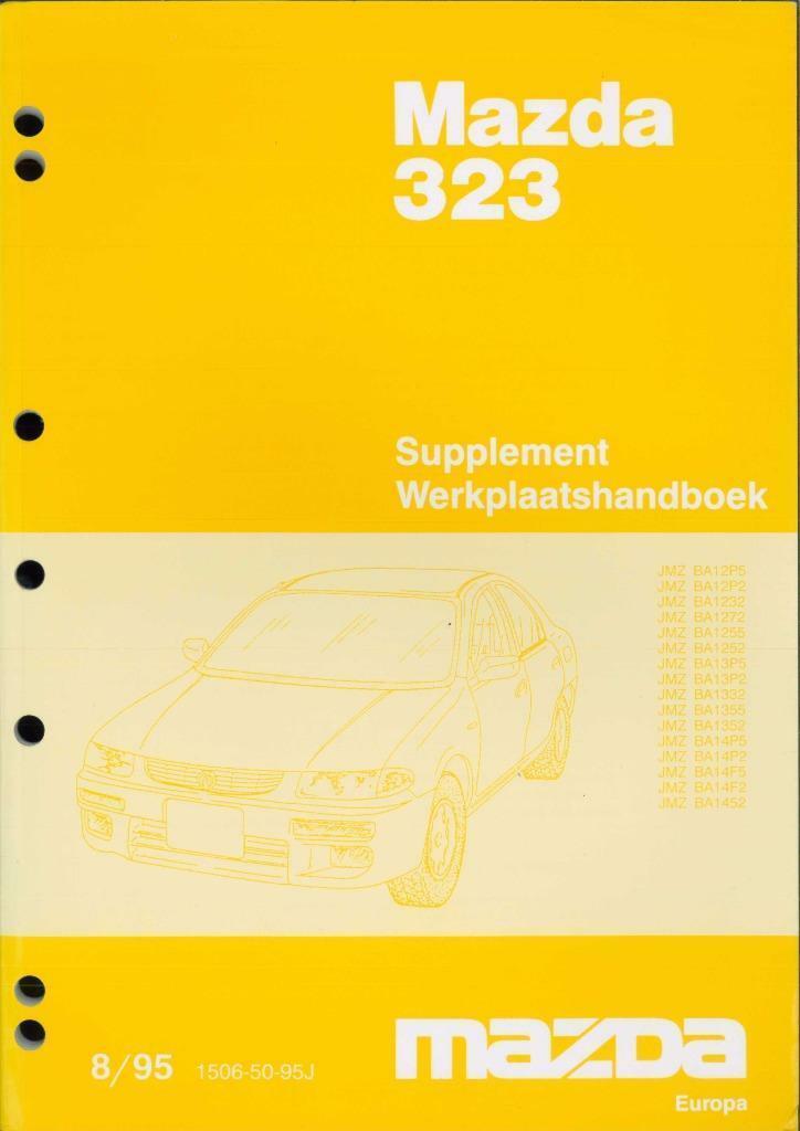 1995 Mazda 323 supplement werkplaatshandboek Nederlands, Auto diversen, Handleidingen en Instructieboekjes, Verzenden
