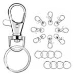 Fako Bijoux® - Karabijnhaak Met RVS Sleutelring -, Verzenden, Nieuw