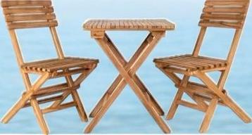 Bistroset tuinset teak hout beschikbaar voor biedingen