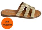 Goud kleurige Slippers, Kleding | Dames, Ophalen of Verzenden, Nieuw, Slippers