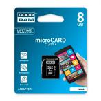 Micro SDHC-kaart 8GB Klasse 4 met SD adapter, Nieuw, Ophalen of Verzenden