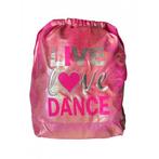 Rugtasje Holografisch Roze &quot;I Love Dance&quot; 21PK9912, Sport en Fitness, Ballet, Verzenden, Nieuw