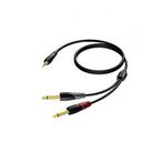 3.5 mm jack naar 6.35 mm jack kabel | Procab | 3 meter, Verzenden, Nieuw