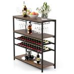 2dekans | Costway 5 Traps Wijnrek - Glashouder en Planken -, Ophalen of Verzenden, Zo goed als nieuw