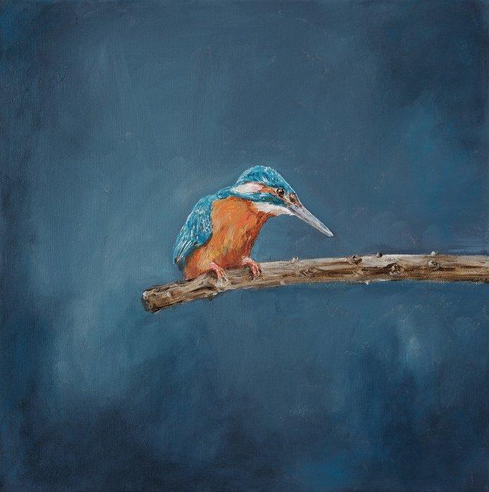 Matthieu van Riel - Kingfisher Evening, Antiek en Kunst, Kunst | Schilderijen | Modern
