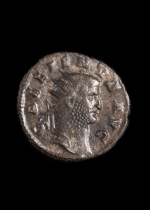 Oud-Romeins Brons Antoninianus van Gallienus (Zonder, Antiek en Kunst, Antiek | Overige Antiek