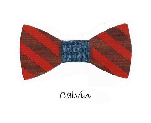 Houten strik: Calvin, Kleding | Heren, Stropdassen, Verzenden
