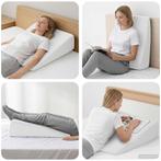 vidaXL Wedge Kussen Effen Wit 69 x 64 x 19 cm Traagschuim, Verzenden, Nieuw, Wit