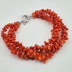 Bloedkoraal - Zilver - Armband - Middellandse Zee Koralen, Nieuw