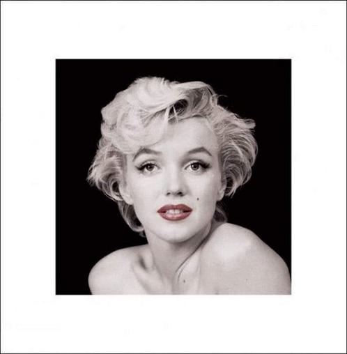 Kunstdruk Marilyn Monroe Red Lips 40x40cm, Huis en Inrichting, Woonaccessoires | Schilderijen, Tekeningen en Foto's, Nieuw, Verzenden