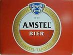 Amstel bier logo metalen pubbord, Verzenden, Nieuw in verpakking