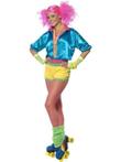 Neon rolschaats kostuum (Feestkleding dames)