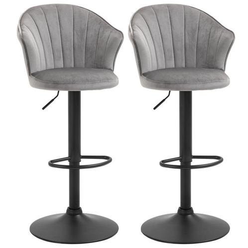 TRUUSK Set Van 2 Draaibare Barkrukken Met Rugleuning, Hoogte, Huis en Inrichting, Barkrukken, Nieuw, Verzenden