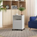 Ladekast Velvevn op wielen 54x40x36 cm wit [en.casa], Verzenden, Nieuw in verpakking