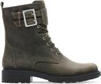 Clarks Orinoco2 Lace Dames Laarzen - 37 - Dark Olive Lea, Kleding | Dames, Schoenen, Verzenden, Nieuw