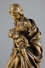 Val Gardena - Snijwerk, Wondermooie Maria met Kind - 27 cm -, Antiek en Kunst