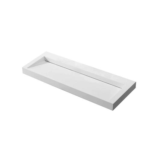 Wastafel BWS Hoya 120x45.5 cm Zonder Kraangat Mat Wit, Doe-het-zelf en Verbouw, Sanitair, Overige typen, Nieuw, Ophalen of Verzenden