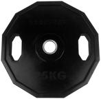 Tunturi Olympic Rubber Plate 25.0kg - Single, Sport en Fitness, Fitnessmaterialen, Verzenden, Nieuw, Halterschijven