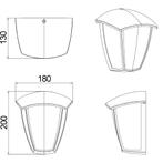 LED Tuinverlichting - Wandlamp Buitenlamp - Trion Tena Wall, Nieuw, Ophalen of Verzenden, Hanglamp, Led