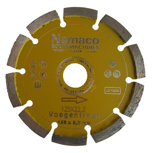Nemaco metsel voegfrees 125 x 22,2 x 8,0 mm, Zakelijke goederen, Machines en Bouw | Tuin, Park en Bosbouw, Overige typen, Ophalen of Verzenden
