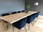 Houten tafelblad - 4cm dik eiken - Boomstam afwerking
