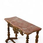Wandtafel - Marmer, Verguld hout, Antiek en Kunst