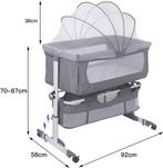 Bijzetbed voor babys, met zachte matras en muggennet, in ho, Huis en Inrichting, Woonaccessoires | Overige, Verzenden, Zo goed als nieuw