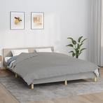 vidaXL Verzwaringsdeken 200x200 cm 9 kg stof grijs, Verzenden, Nieuw, Grijs