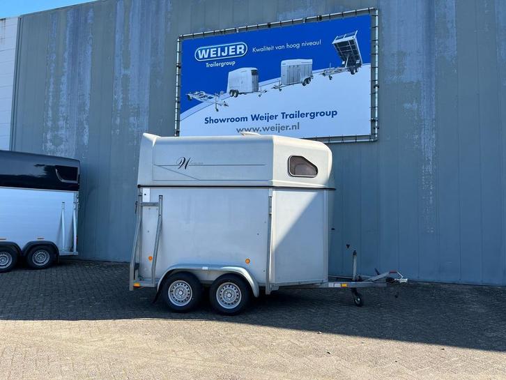 Tweedehands Weijer 1,5 en 2 (mini) paardstrailers, Dieren en Toebehoren, Paarden en Pony's | Trailers en Aanhangwagens, Zo goed als nieuw