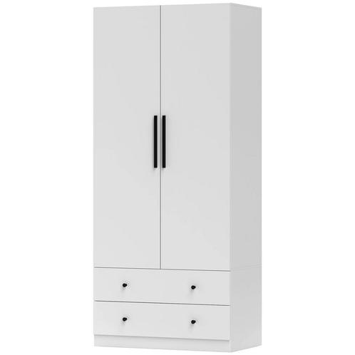 TRUUSK Kledingkast Multifunctionele Kast 2-deurs Met Kleding, Huis en Inrichting, Kasten | Kledingkasten, Nieuw, Verzenden