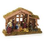 Kerststal | Decoris (MDF, Polyresin, 9 delig), Diversen, Kerst, Verzenden, Nieuw